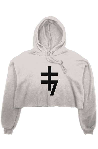Alesi Apparel Double Cross crop Top Hoodie 