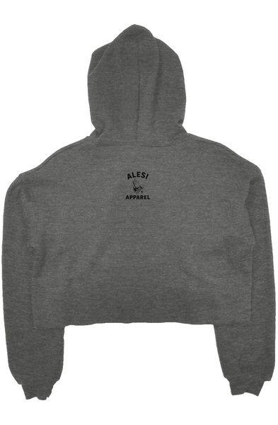 Alesi Apparel Double Cross crop Top Hoodie 
