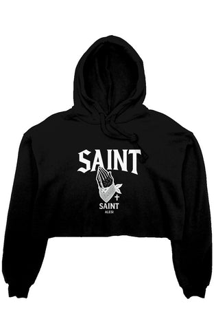 Alesi Apparel Saint crop top hoodie