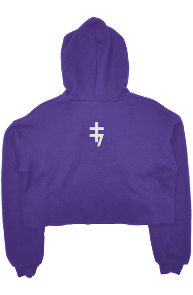 Alesi Apparel Double Cross Crop Top Hoodie 