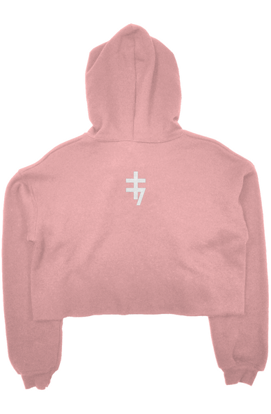 Alesi Apparel Double Cross Crop Top Hoodie 