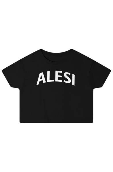 Alesi Apparel Double Cross Crop Top