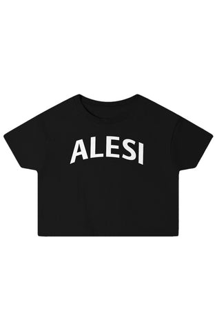 Alesi Apparel Double Cross Crop Top