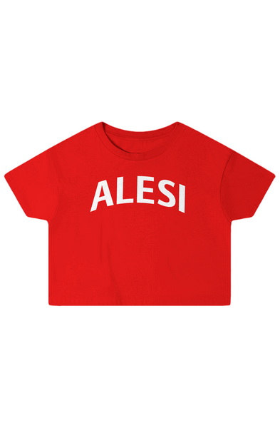 Alesi Apparel Double Cross Crop Top