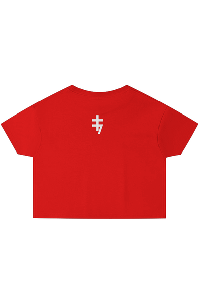Alesi Apparel Double Cross Crop Top