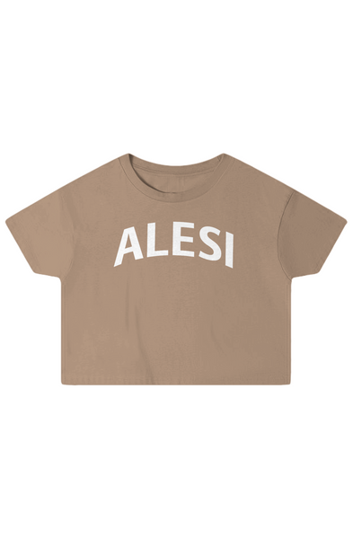 Alesi Apparel Double Cross Crop Top
