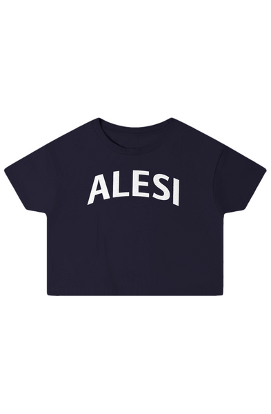 Alesi Apparel Double Cross Crop Top