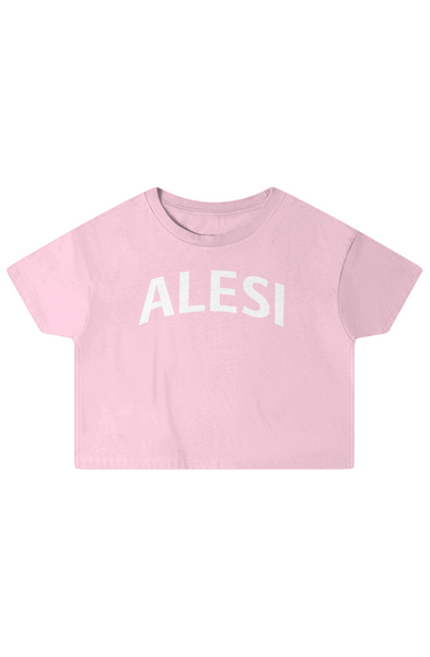 Alesi Apparel Double Cross Crop Top