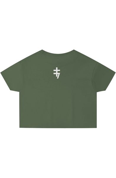 Alesi Apparel Double Cross Crop Top