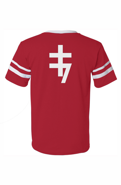 Alesi Apparel Saint V-Neck Striped Sleeves Jersey