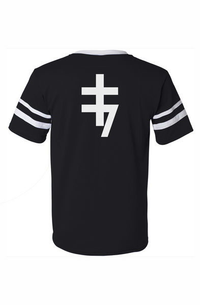 Alesi Apparel Saint V-Neck Striped Sleeves Jersey