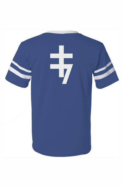 Alesi Apparel Saint V-Neck Striped Sleeves Jersey