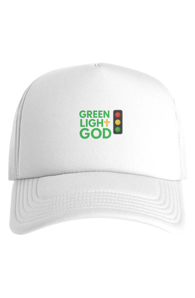 Green Light God Foam Trucker