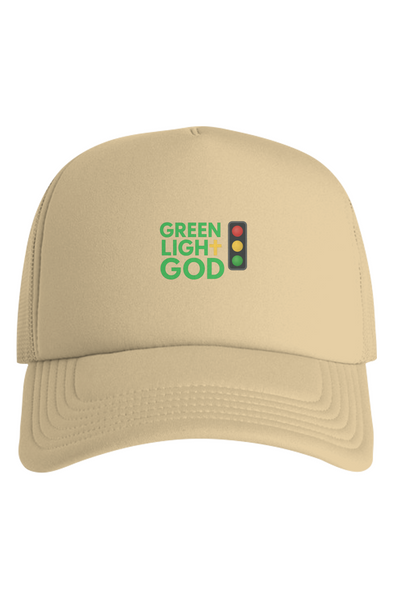 Green Light God Foam Trucker
