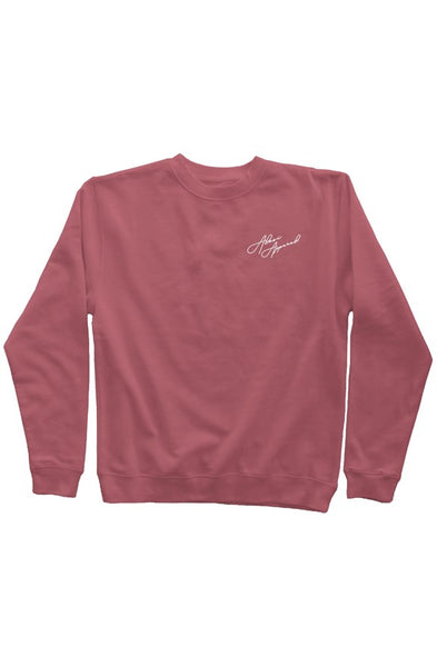 ALESI APPAREL EMBROIDERED PIGMENT DYED SWEATSHIRT